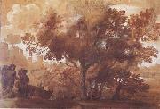 Claude Lorrain Landscape with Mythological Figures (mk17) oil painting on canvas